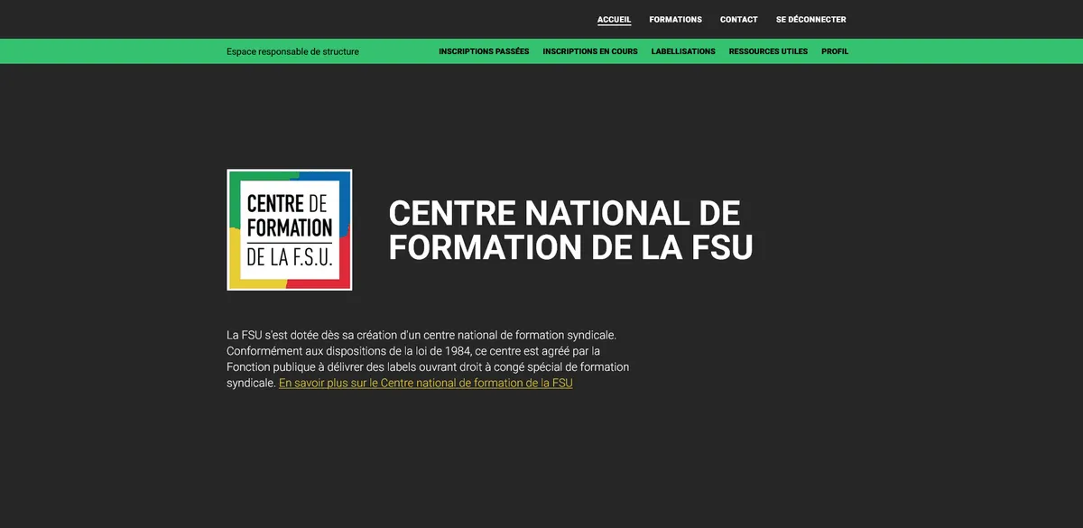 Centre de formation de la F.S.U. screenshot